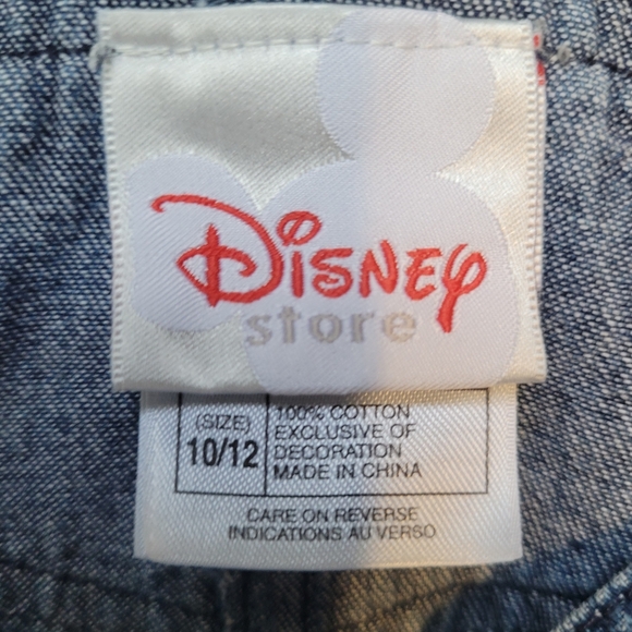 Disney Store Toy Story "Jessie" Embroidered Denim Overall Dress Size 10-12 Girl - Picture 14 of 15